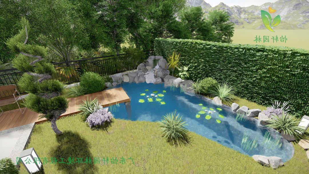 御金沙“鼎峰”山顶私人别墅绿化景观设计效果图